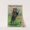 Buffalo Bill’s Wild West Cow Boys Riding Wild Mustangs. (1889) by Calhoun Printing Co