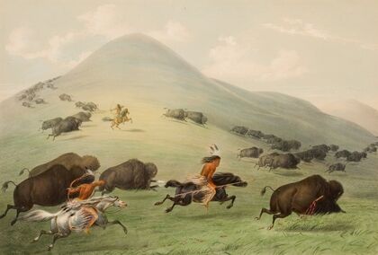 Buffalo Hunt, Horseback