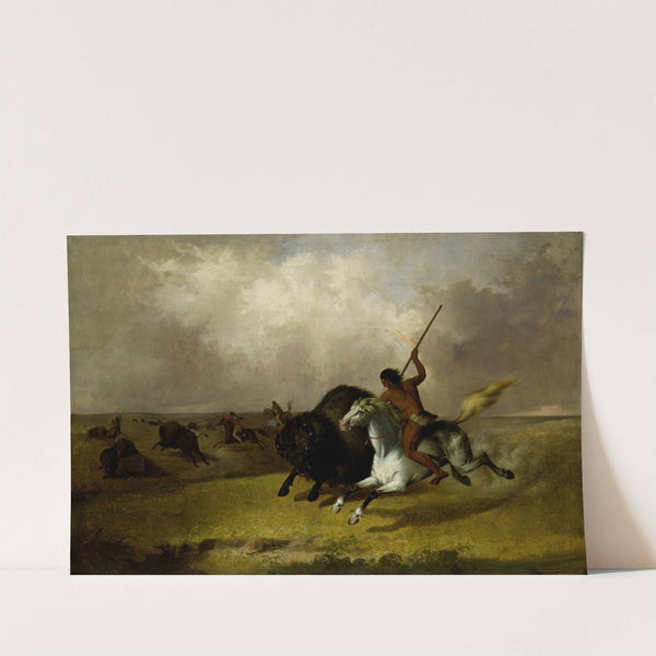 Buffalo Hunt on the Southwestern Prairies by John Mix Stanley