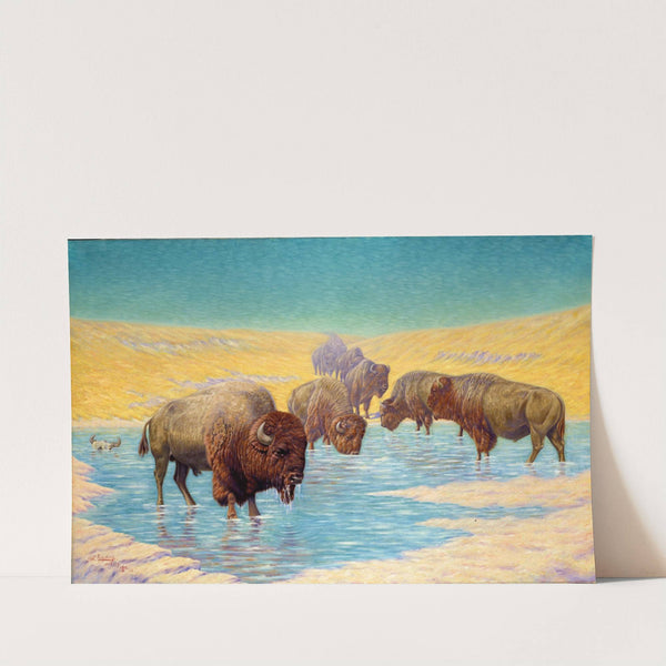 Buffalo Scene by Emil W. Lenders