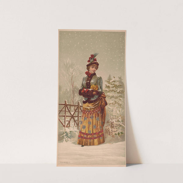 Bufford’s banner show cards no. 25 snow scene (1887) by John H. Bufford'''s & Sons