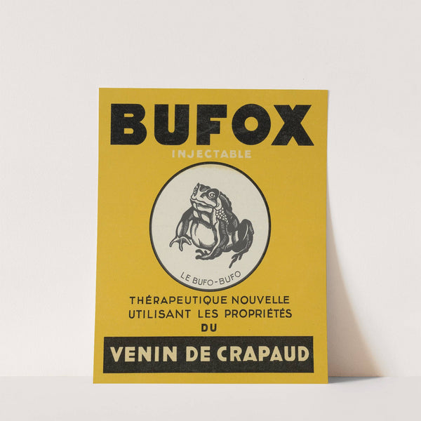 Bufox (1937) by Laboratoires du Bufox