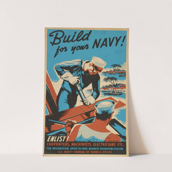 Build for your Navy! Enlist! (1941) by Robert Muchley