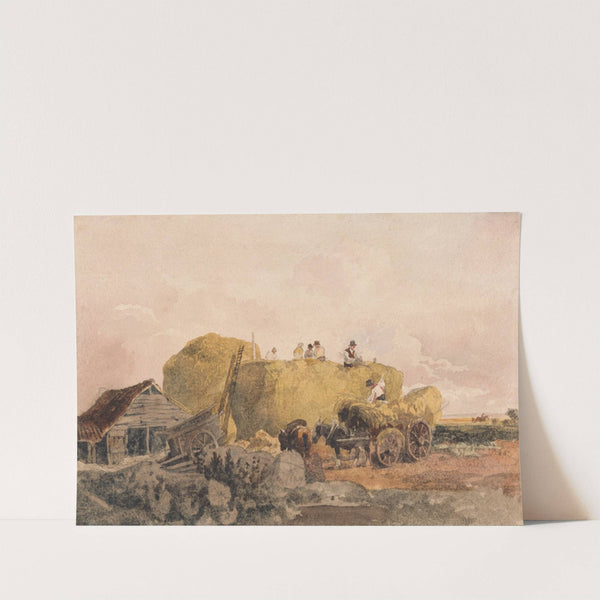 Building a Hayrick. by Peter DeWint