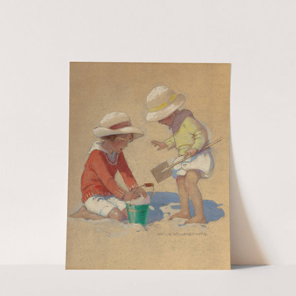Building a Sand Castle by Jessie Willcox Smith