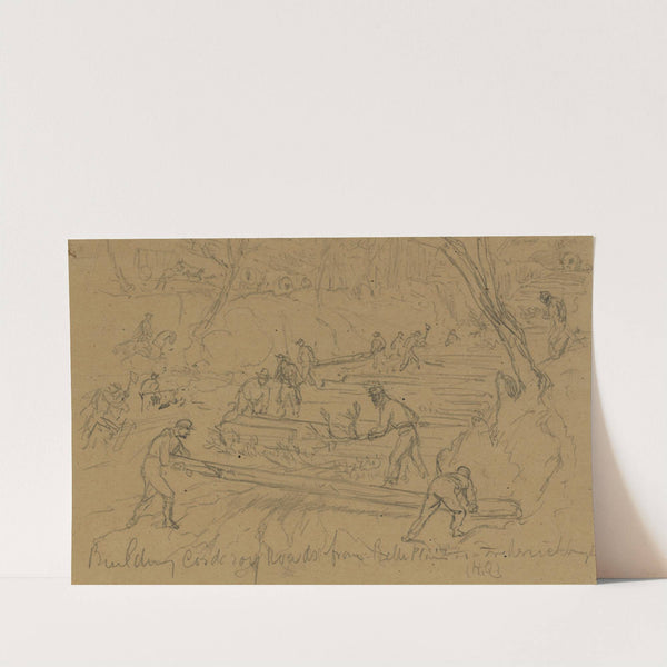 Building corderoy roads from Belle Plain to Frederickburgh (H.Q.) by Arthur Lumley