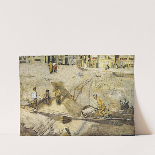 Building Site in Amsterdam by Richard Nicolaüs Roland Holst