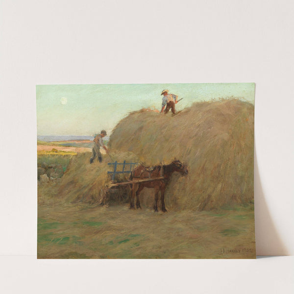 Building the hayrick by Harold Harvey