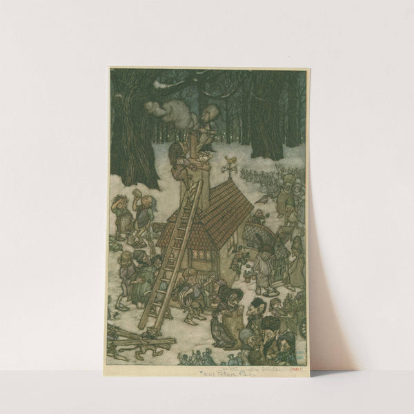 Building the house for Maimie (1913) by Arthur Rackham