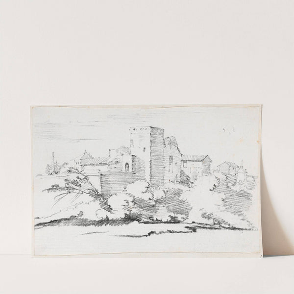 Buildings behind the Vatican by Joseph-Marie Vien