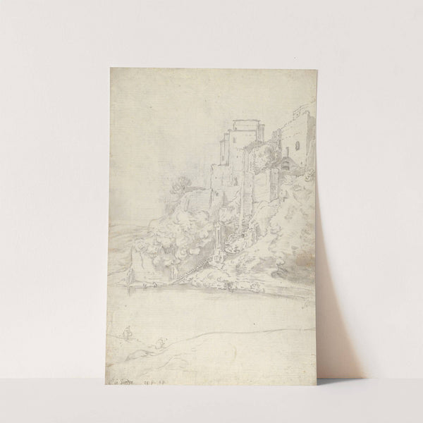 Buildings on the River Aniene near Tivoli by Guilliam du Gardijn