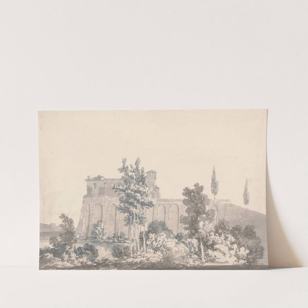 Buildings Overlooking Water, near Naples by Monro School