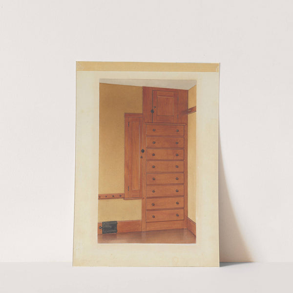 Built-in Cupboard and Drawers by Alfred H. Smith