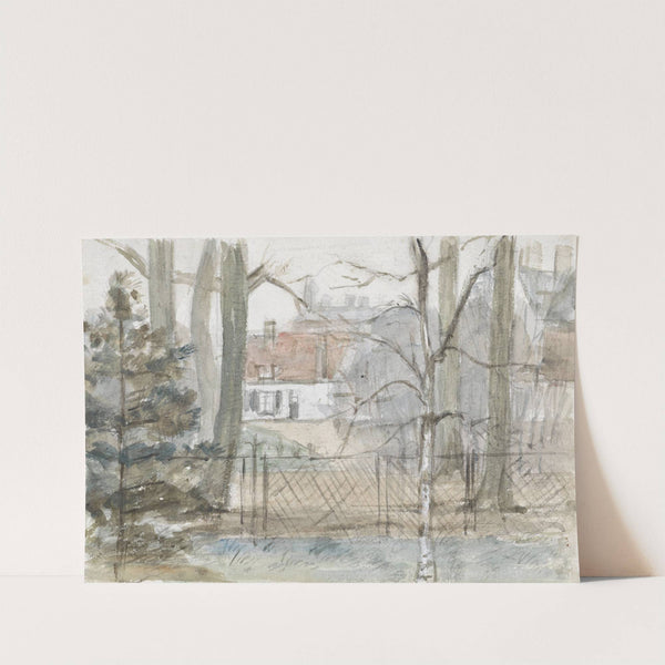 Buitenhuis en tuin by Jozef Israëls