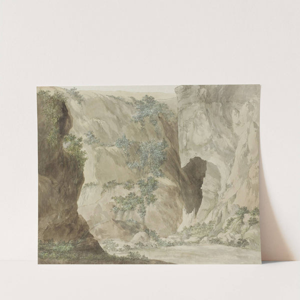 Buitenwand van de grot Oreille de Denys (1778) by Abraham-Louis-Rodolphe Ducros