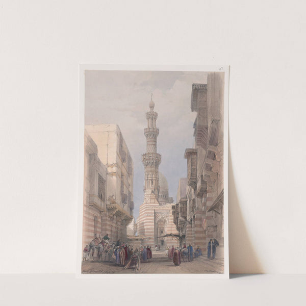 Bullack, Cairo. (1846-1849) by David Roberts