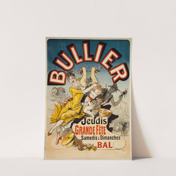 Bullier Jeudis Grande Fete Samedis And Dimanches Bal (1888) by Jules Chéret