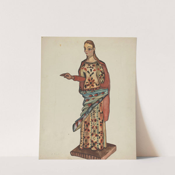 Bulto (Wooden Figure of Saint) by E. Boyd