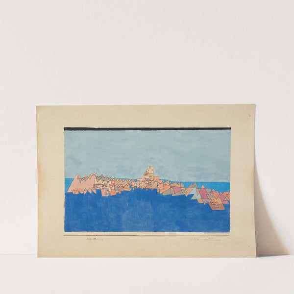 Burg auf dem Riff (1927) by Paul Klee