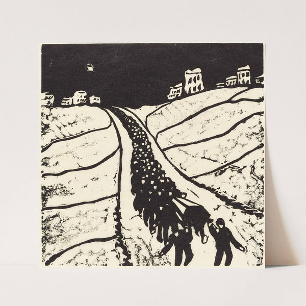 Burial (Begrabnis) (1916) by Walter Gramatté