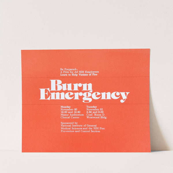 Burn emergency by National Institutes of Health