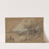 Burning the Rappahannock Railway bridge. Oct. 13th 1863 by Alfred Rudolph Waud