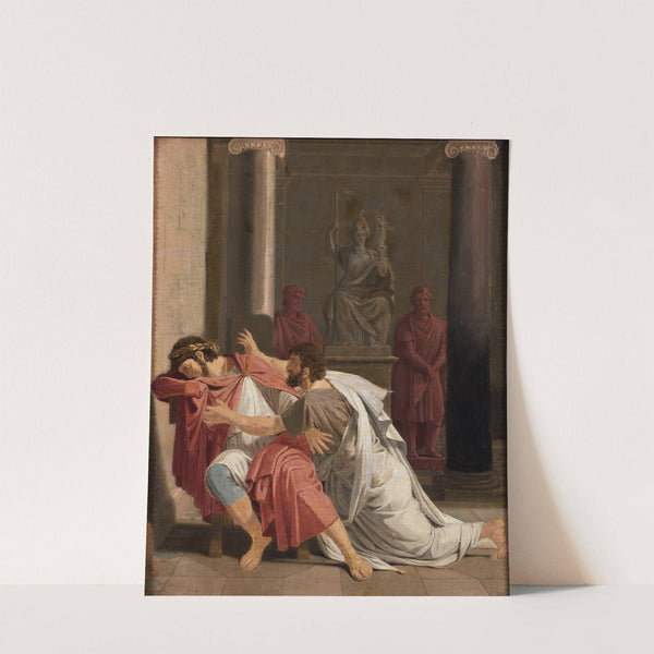 Burrhus, Nero’s Tutor, Prostrating Himself before his Sovereign Lord (1816) by Otto Wallgren