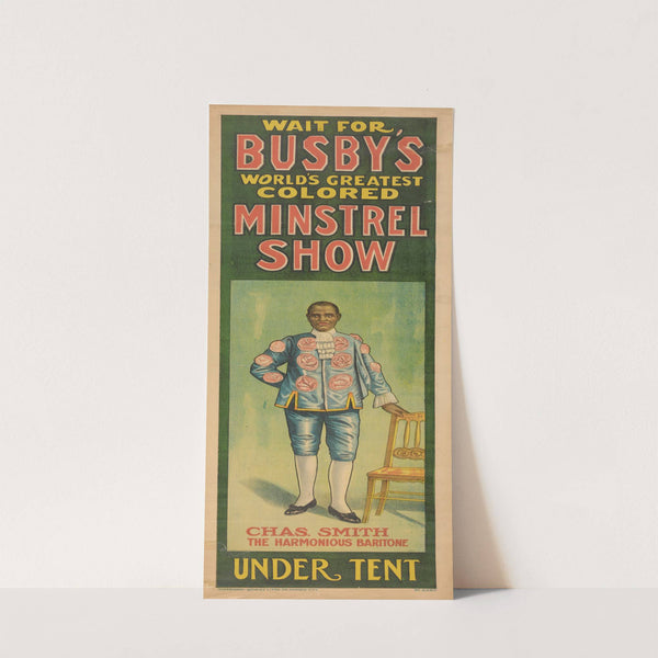 Busby’s Minstrel Show (19th century) by Ackermann-Quigley Litho. Co