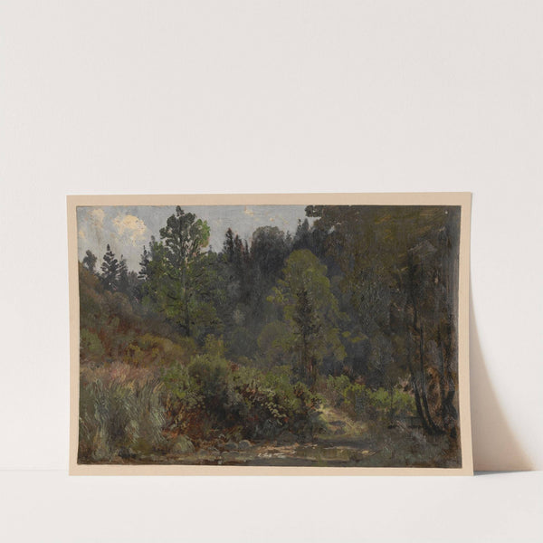 Bush and trees by the Szczawnik (1850-1881) by Adolf Dressler