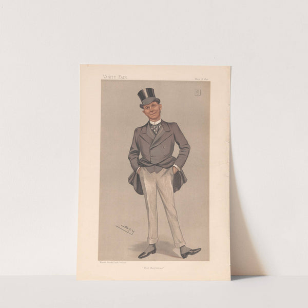 Businessmen and Empire Builders. ‘West Marylebone’. Sir Frederick Seager Hunt, Bart. 18 May 1893 (1893) by Leslie Matthew Ward