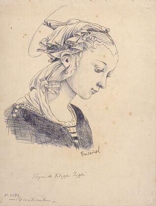 Bust from the ‘Madonna with Angels’ by Filippo Lippi