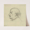 Bust-length profile portrait (1860-1865) by Alfred Rudolph Waud