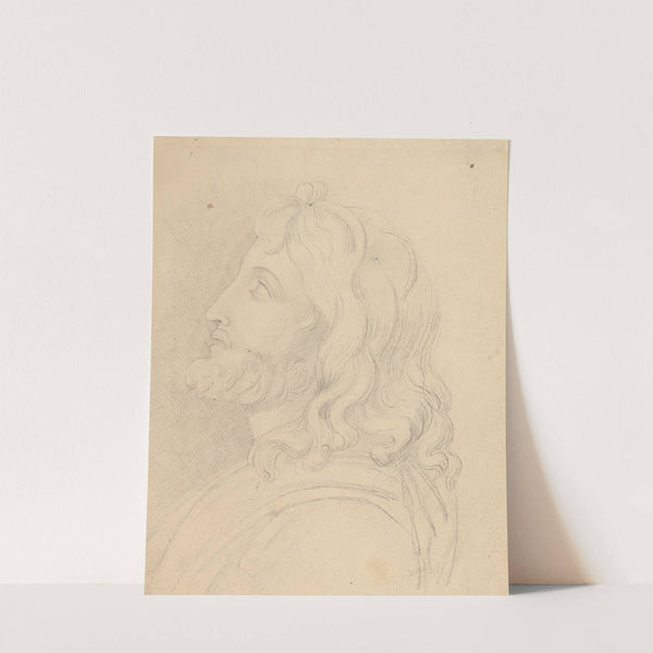 Bust of a Bearded Man Looking Up by John Flaxman