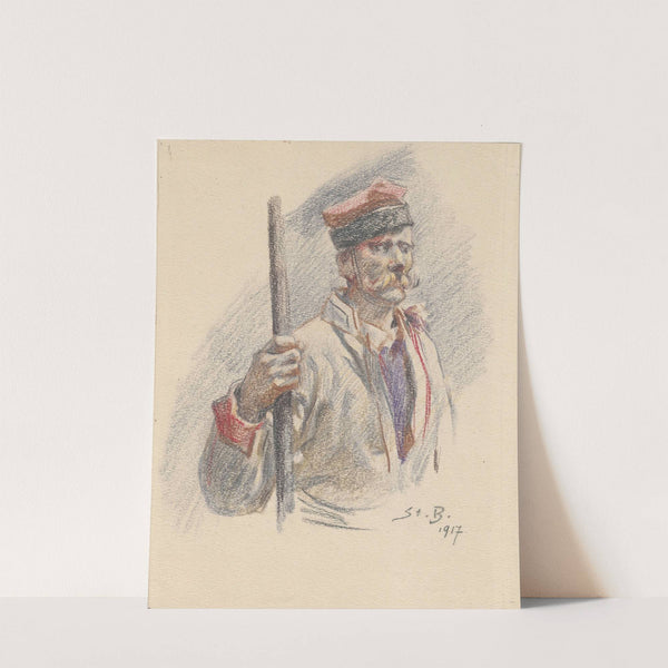 Bust of a Krakow dweller by Stanisław Bagieński