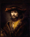 Bust of a Man Wearing a large-brimmed Hat