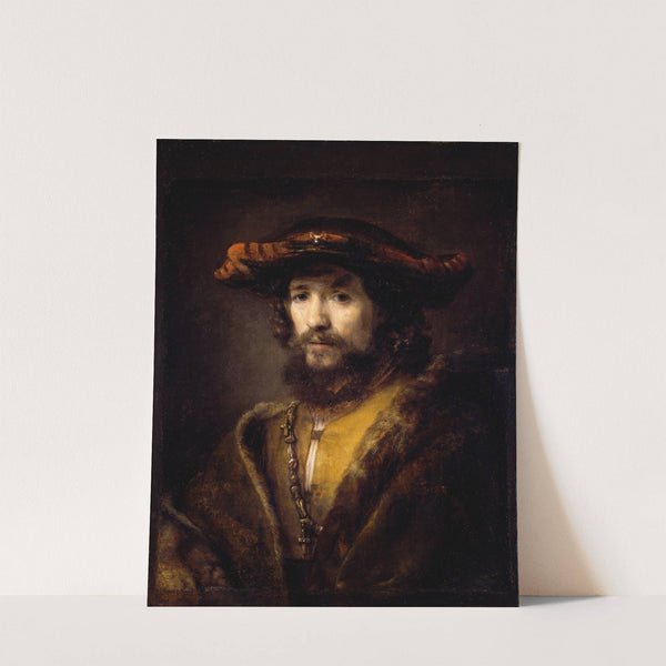 Bust of a Man Wearing a large-brimmed Hat by Willem Drost