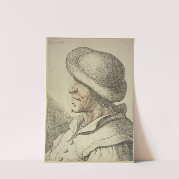 Bust of a peasant in left profile by Esaias van de Velde