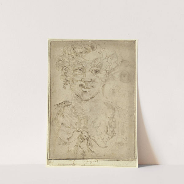 Bust of a satyr by Jost Amman