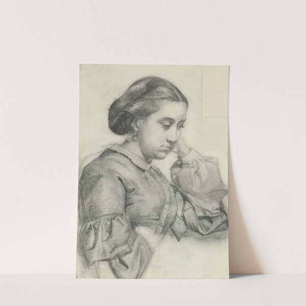 Bust of a young lady by Mariano Fortuny Marsal