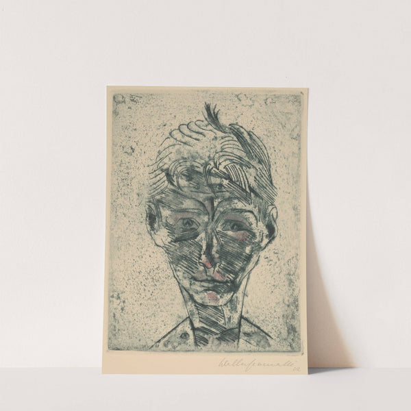 Bust of a Young Man, Self-portrait (Knabenkopf, Selbstporträt) by Walter Gramatté