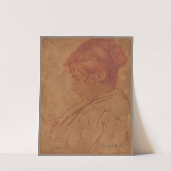 Bust of a Young Woman, in Profile (1880) by Hans Thoma