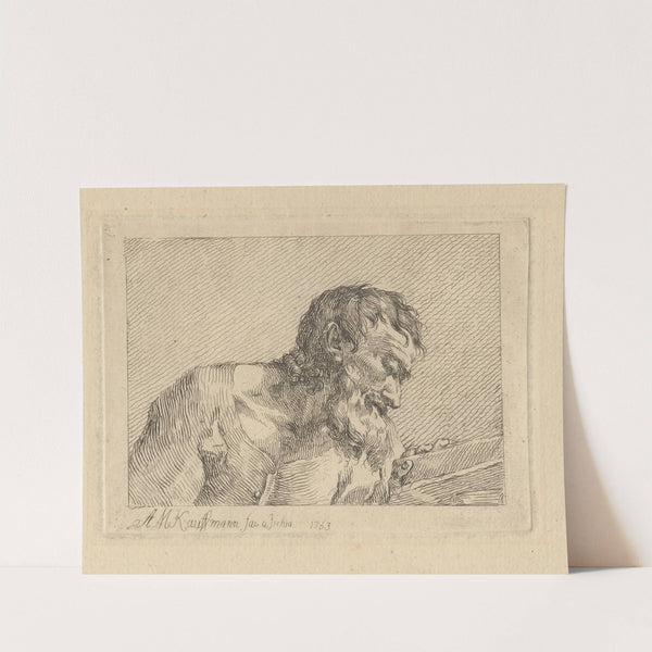 Bust of an Old Man. by Angelica Kauffmann