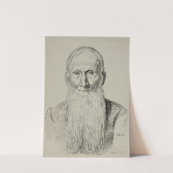 Bust of an Old Man with a Long Beard (1896) by Hans Thoma