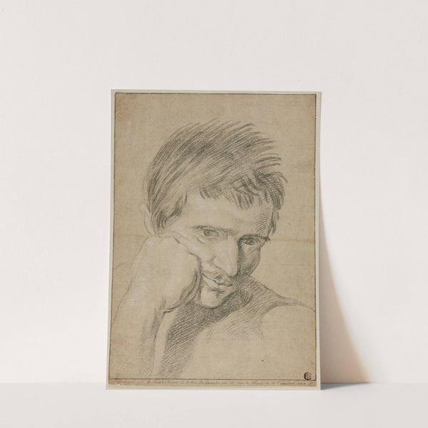 Bust of Young Man Resting Chin on Hand (c. 1720) by Bernard Picart
