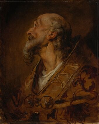 Bust portrait of a bishop