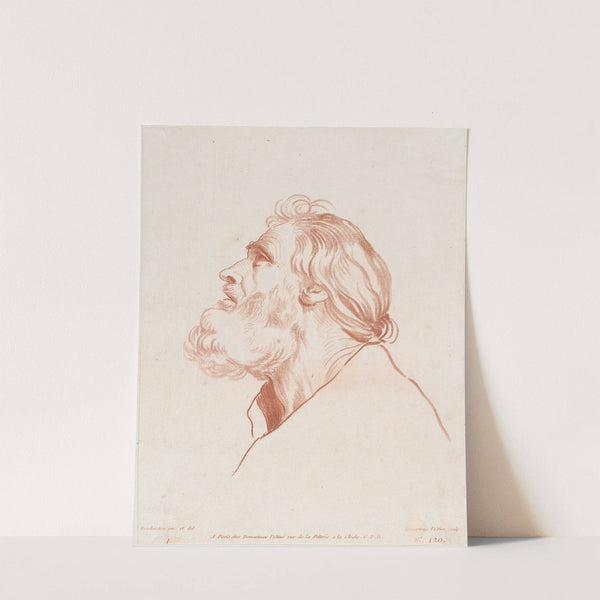 Bust Portrait of a Man with a Beard (1776–1802) by Gilles Demarteau the Elder