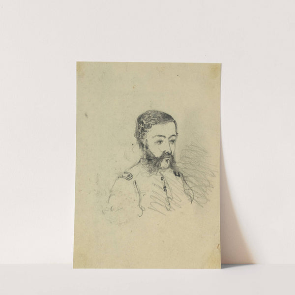 Bust portrait of an officer by Alfred Rudolph Waud