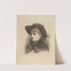 Bust portrait of woman wearing hat and fur-collar coat (1884) by Thomas Nast
