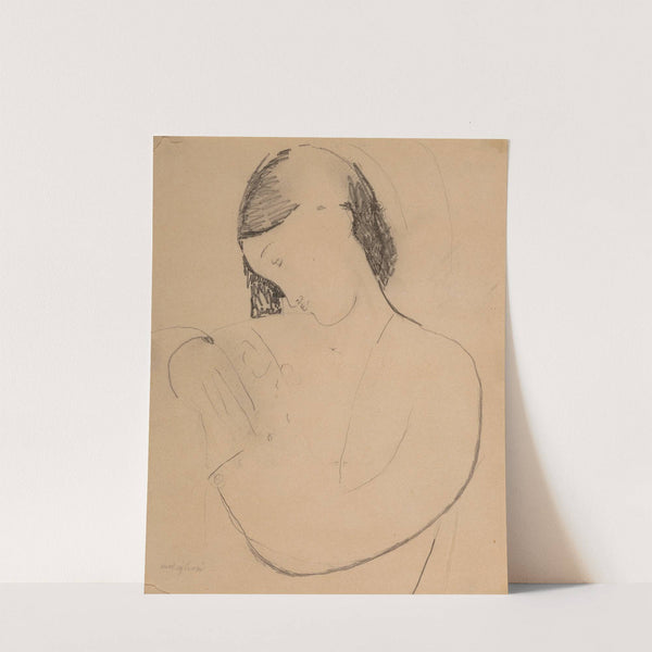 Busta di donna con testa di profile (1916) by Amedeo Modigliani