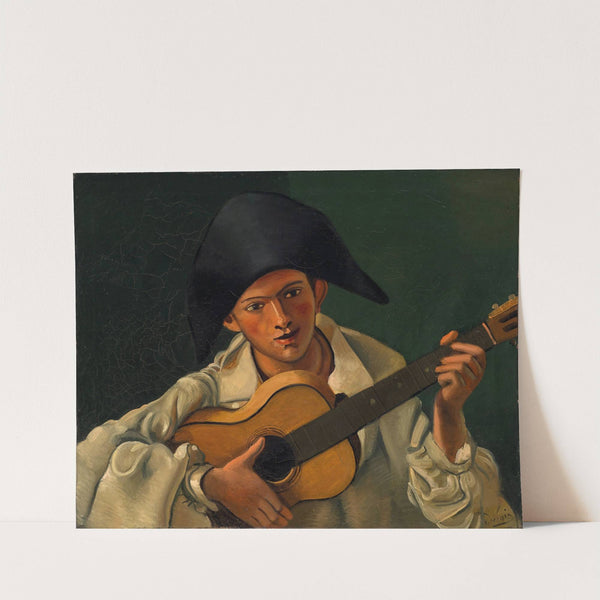 Buste d’arlequin à la guitare (1930) by André Derain